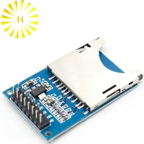 1pcs Hot Sale Reading and Writing Module SD Card Module Slot Socket Reader ARM MCU DIY Starter Kit Connector