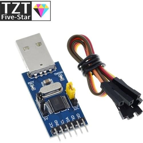 CH341T 2 in 1 module 3.3V 5V USB to I2C IIC UART USB to TTL single-chip serial port downloader