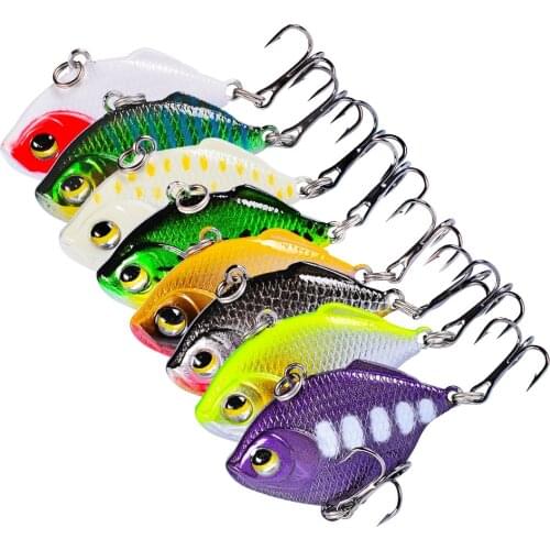 20221 New 4.5cm/8.5g VIB Fishing Lure Plastic Hard Bait Wobbler Crankbait Isca Artificial Perch Tilapia Full Swimming Layer Luya