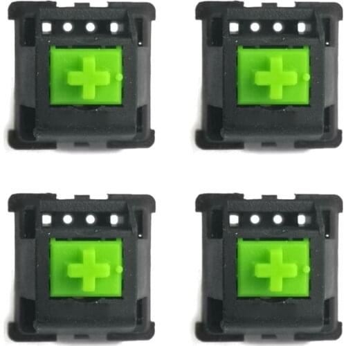 4pcs Durable Green RGB Switches 3 Pin for Razer BlackWidow Chroma Mechanical Keyboard Switches Green Axis 3 Pin