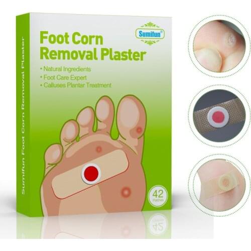 42pcs Powerful Foot Corn Removal Warts Thorn Patch Relief Pain Foot Callus Removal Patches For Feet Care