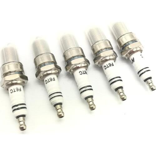 5* Spark Plug F6TC for Motorcycle ATV UTV Scooter Dirt Bike Go kart