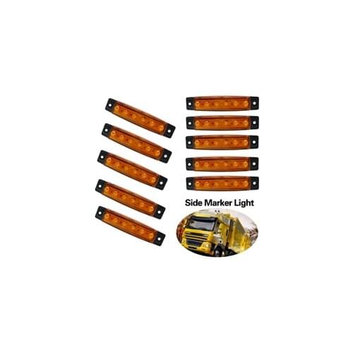 Car External Lights LED 12V 6 SMD LED Auto Car Bus Truck Lorry Side Marker Indicator low Led Trailer Light Rear Side Lamp