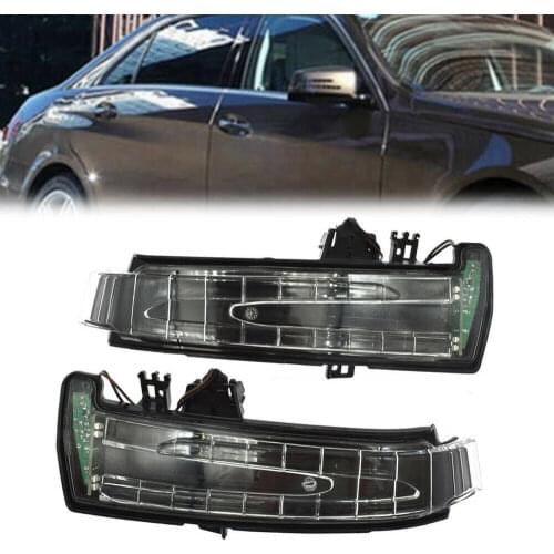 Car Side Light Reversing Mirror Mirror Turn Lamp Mirror Light Lane Change Prompt Lamp For Mercedes-Benz W204 W212 W221 2007-2013
