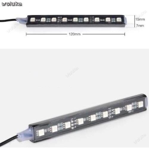 Car LED Ambient Light Pad Light Colorful Sound Control Music Rhythm Light Car Interior Light Decorative Light CD50 Q04