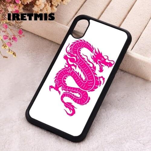 Iretmis 5 5S SE 2020 phone cover cases for iphone 6 6S 7 8 Plus X Xs XR 11 12 Mini Pro Max Silicone TPU Dragon design