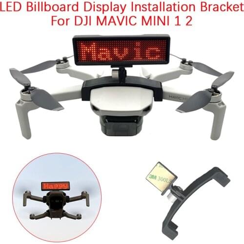 For DJI MAVIC MINI 1 2 Drone LED Billboard Display Installation DIY Bracket Quick Release badge Holder 3D Printing Accessories