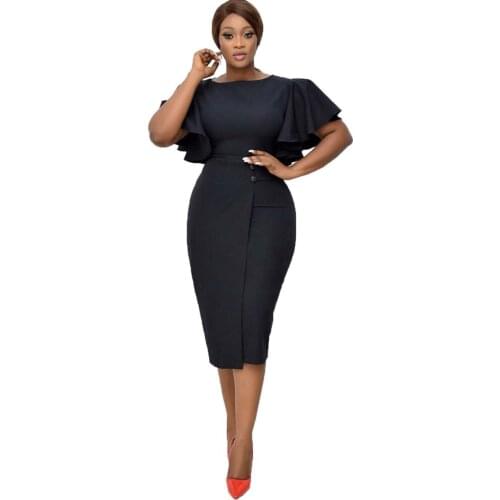 M-2XL Plus Size African Party Dresses For Women 2020 African Clothes Africa Dress Dashiki Ladies Clothing Ankara African Dress