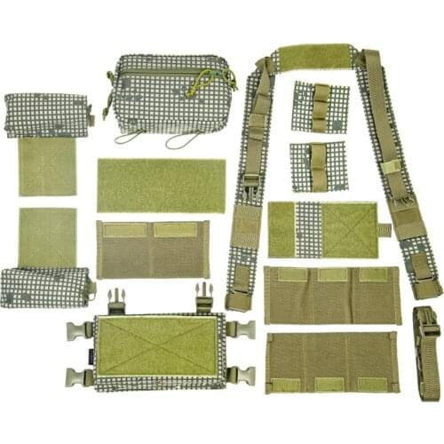 Micro Chassis Airsoft Tactical Vest MK3 Chest Rig With Drop Down Pouch M4 AK Magazine Inserts 500D Nylon Paintball Accessories