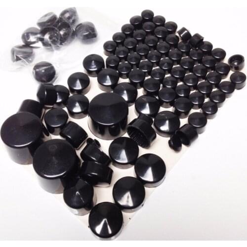 Motorcycle ABS Bolts Toppers Caps Kit Pack For Harley Davidson Softail Twin Cam 2000 2001 2002 2003 2004 2005 2006 Black
