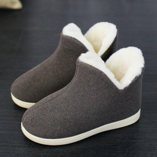 Male winter ankle boots unisex plus size 30-47 casual plush shoes boys warm velvet sneakers men boots