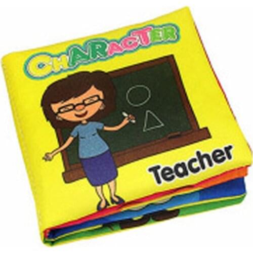 Soft Cloth Book Infant Baby Learning Education Animal Cartoon Word Book Non-Toxic Fabric Book Story Intelligence Developing Toy