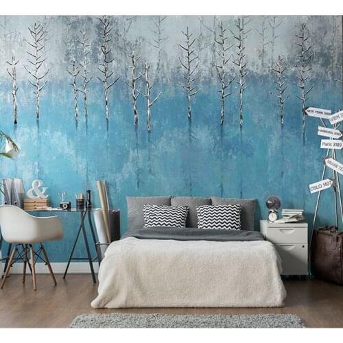 Bacaz Painting Beautiful Lake water 3d Photo Wallpaper Murals for Bedroom 3d Tree wall paper Living Room Sofa Background Decor