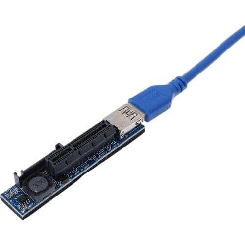 Add On Card PCI Express USB 3.0 Adapter Raiser Extender PCIE Riser Card USB 3.0 PCI-E SATA PCI E Riser PCI Express X1 to X4 Slot