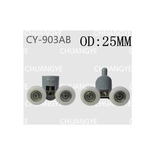 Shower room pulley OD 22-25mm glass thickness 4-6 8PCS/SET