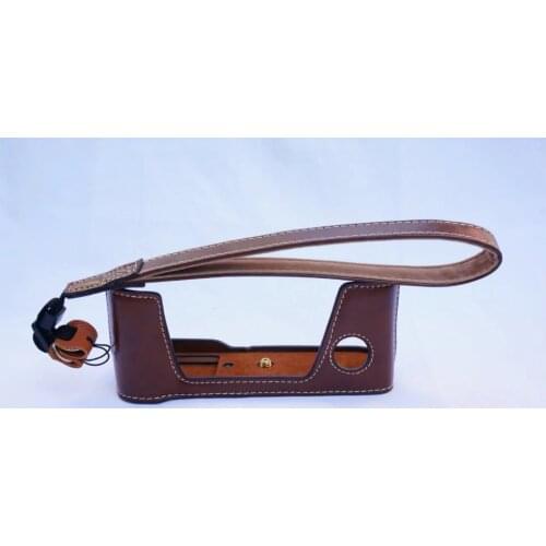 Camera Bag Half Bottom Case for FujiFilm Fuji X-Pro 2 Xpro 2 27mm lens PU Cover With Battery Opening