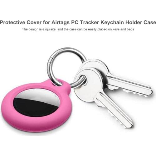 PC Protector Case For Apple Airtags Protective Cover For Apple Air Tag Locator Tracker Anti-lost Device Keychain Protect Sleeve