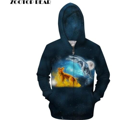 ZOOTOP BEAR Men's Zip Hoodies