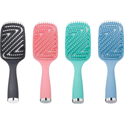 1Pc Detangling Brush Scalp Massage Hair Non-slip Rubber Hair Brush Comb Scalp Massage Brushes Beauty SPA Accessories