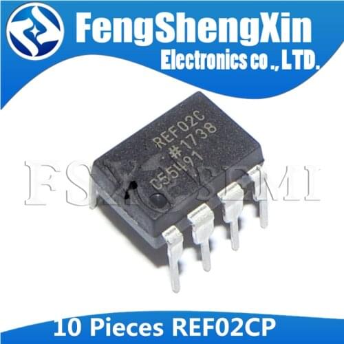 10pcs REF02CP DIP8 REF02 DIP-8 REF02C DIP +5V Precision Voltage Reference/Temperature Trangsducer IC