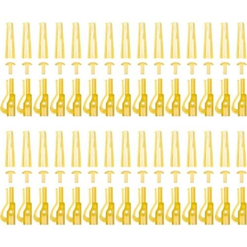 30pcs/set Fishing Weight Lead Clips Quick Link Swivels Tube Hair Rigs Kit Fishing Lead Clips With Pin Fishing Trackle