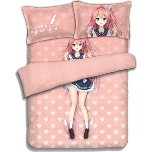Anime Aokana: Four Rhythm Across the Blue Bed sheets Bedding Sheet Bedding Sets Quilt Cover Pillow Case Bedcover 4PCS