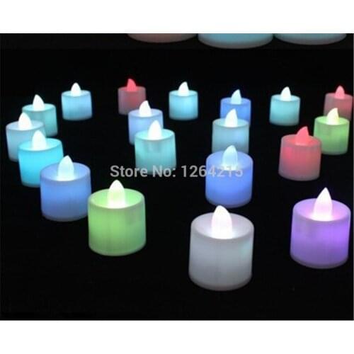 400pcs/lot romantic LED light Candle Lamp Flicker Flameless Candles Light party Christmas Decoration