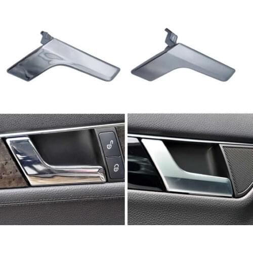 Car Inside Interior Door Handle Repair Buckle Kit for Mercedes Benz C GLK Class W204 X204 Electroplated / Matte Chrome