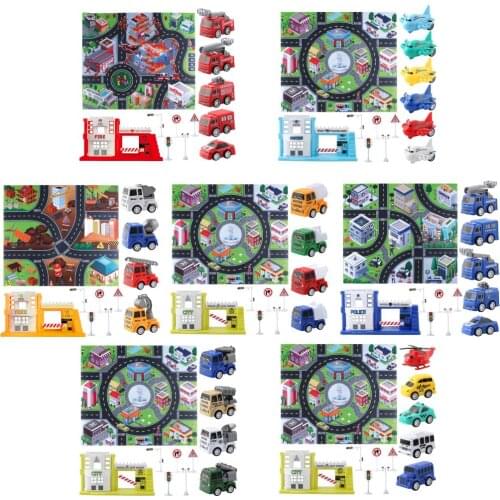 Car Track Rug Play Mat For Kids Child Carpet Road Traffic Toy Track Blanket