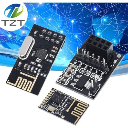 TZT Wireless Transceiver NRF24L01+ 2.4GHz Antenna Module For Microcontroll Socket Adapter plate Board For arduino