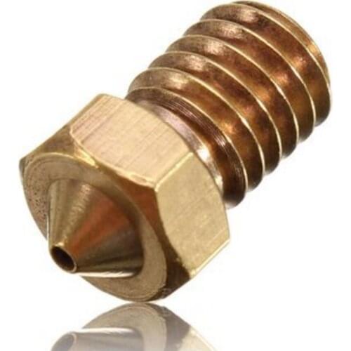 DuoWeiSi 3D Printer Parts V6 Brass Nozzle 1MM For 1.75mm Filament Copper Nozzle Extruder Print Head 3D Printer Accessories