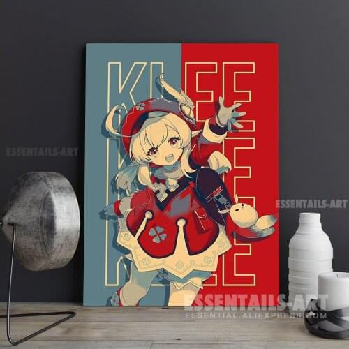 Klee Genshin Impact Canvas Wall Art Painting Decor Pictures Bedroom Study studio print Living kid Room Home Decoration Prints