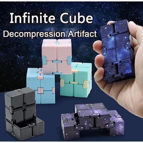Infinity Cube Antistress Cube Fidget Toy Cube Stress Relief Cube Toy for Kids Adults Sensory Toys for Autism Adhd Infinity Magic