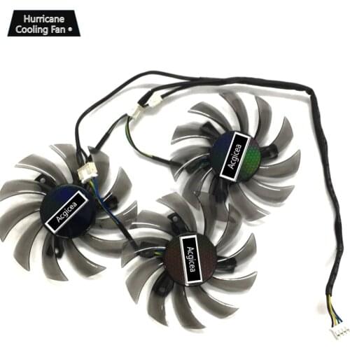 75mm T128010SU 4Pin 0.35A Cooling Fan Replacement for Gigabyte GeForce GTX 770 680 980 GTX 1080 Ti 1060 1070 Ti Graphics Card