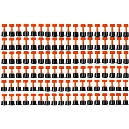 HOT-151 Pcs Flat Ceramic Level Wedges Tile Spacers Reusable Flooring Wall Tile Leveling System Leveler Locator Spacers Plier