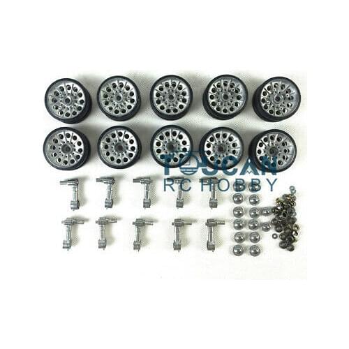 1/16 Scale Heng Long RC Tank T34 85 T-34 3909 Metal Road Wheels upgrade Part TH00532-SMT4