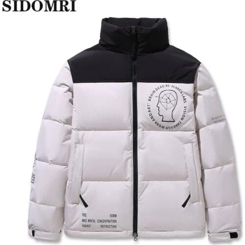 INS Winter The new Brand Face Parkas Mixed Colors Couple Cotton Coats Casual Mens Stand Collar Pocket Warm Down Puffer Jackets