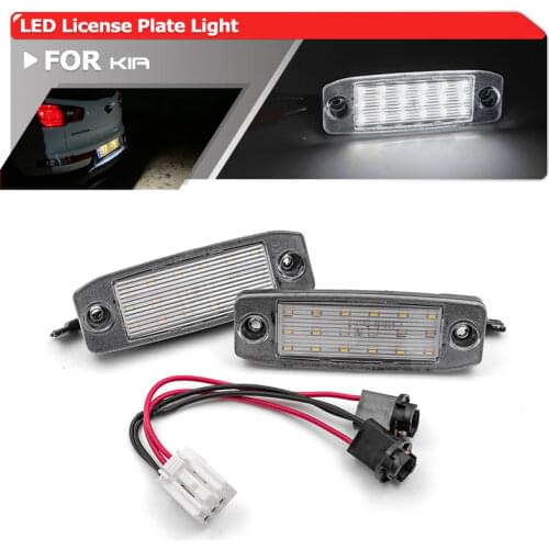 Fits For Kia Sorento R Sorento MX 2010 2011 2012 2013 2014 2015 SMD White Canbus Led License Plate Lights