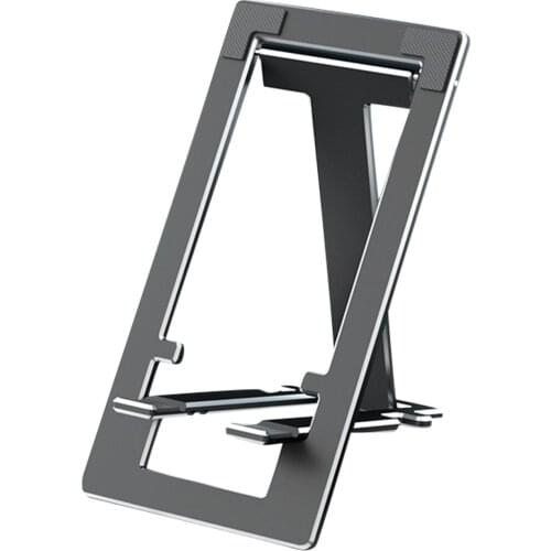 Portable Mobile Phone Holder Aluminum Alloy Ultra-Thin Folding 135C×70×3mm Mobile Phone Holder For 10-17 inch Mobile Phones