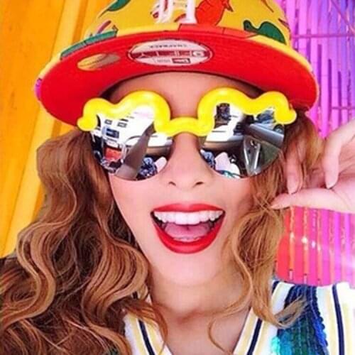 Cotton Clouds Waves Women Men Dancing Sunglasses Matte Soft Material Half Frame Sun Glasses Oculos Lentes De Sol Mujer Feminino