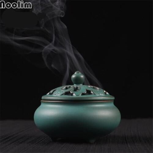 Special Handmade Coil Retro Incense Burner Living Room Ceramic Incense Holder Creative Home Decor Buddha Buddhist Ornaments