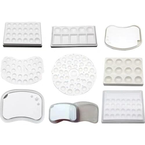 Dental lab Porcelain Mixing Watering Insulation Moisturizing Porcelain Ceramic plate with cover Porcelain Tooth Making Aids