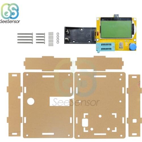 ESR Meter Mega328 Transistor Tester Multimeter Digital ESR-T4 Diode Triode Capacitance MOS/PNP/NPN LCR 12864 LCD Screen Tester