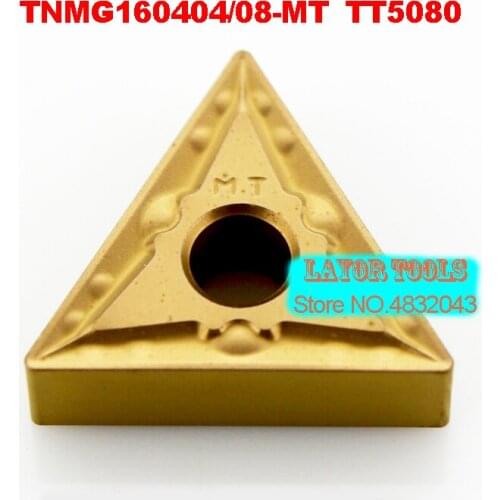 TNMG160404-MT TT5080/TNMG160408-MT TT5080, 10pcs Cnc Lathe Dedicated Blade,suitable For Outer Circle, Inner Hole