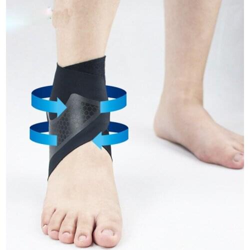 1PC Black Right Left Foot Ankle Protector Sports Ankle Support Elastic Ankle Brace Guard Foot Support Sports Gear