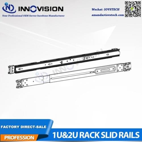 3 Section Sliding rails Suitable for our delicated 1U&2U hotswap series Non-universal rack server rails