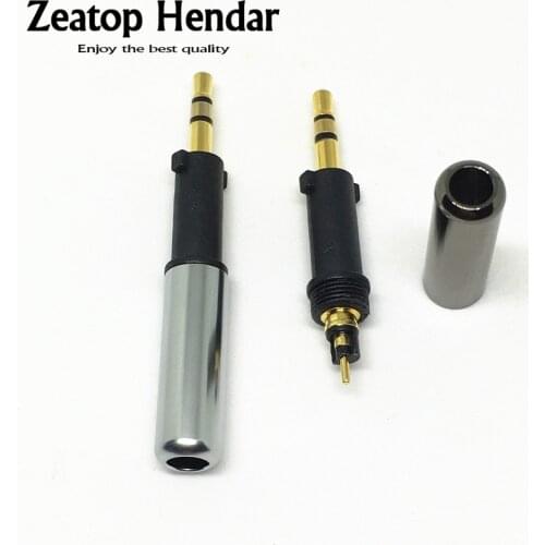 4Pcs New 2.5mm 3Pole Stereo Male Jack Male Audio Plug Soldering Cable Adapter Connection Audio DIY Connectors