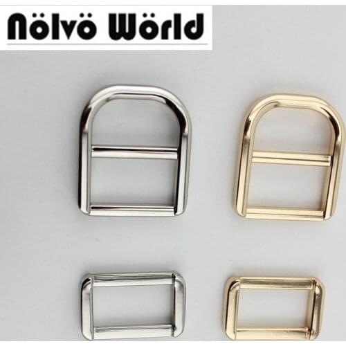 50sets 10sets 21mm 4 colors high quality metal fitting hardware handbag/bags tassel cap clasp square buckle Slider