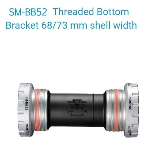 ALIVIO M3100 Series -SM-BB52- Bottom Bracket - Threaded - HOLLOWTECH II - 68/73 mm shell width - Trekking