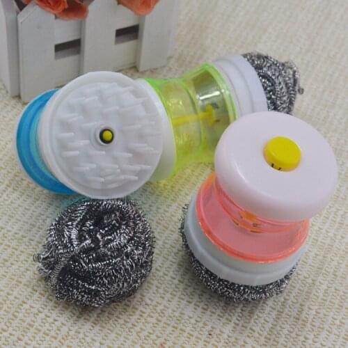 Free shipping automatic dosing device backboard backboard brush brush cleaning kitchen dishwashing brush brush pots and pans